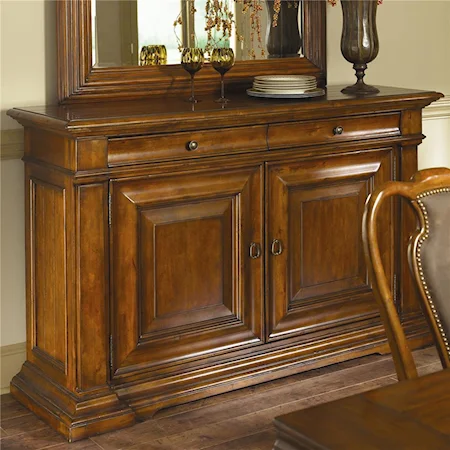 Credenza with Wood Top